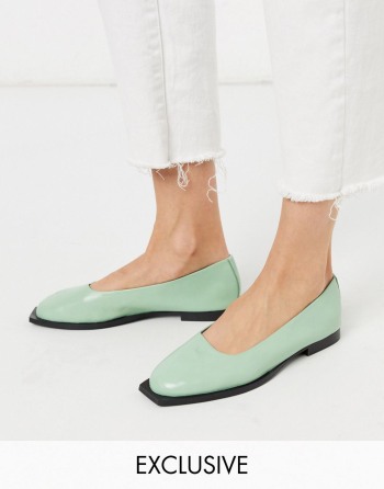 ASRA Exclusive Frankie Flat With Squared Toe Menta - Ženske Cipele | 74106LHZB